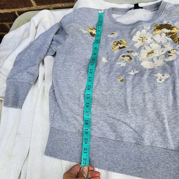 J. Crew golden Magnolia sweatshirt S - Picture 6 of 10